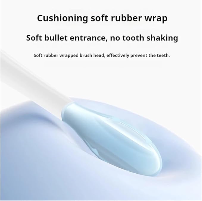 8PCS Replacement Brush Heads Compatible for MES609/610 Pro Sonic Electric Toothbrush Sealed Package(8 PCS Purple)