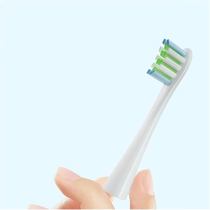 9PCS Replacement Brush HeadsCompatible for Oclean Flow/X PRO /F1/Z1/One/ Air2 Sonic Electric Toothbrush Nozzles Soft(9 BOC)