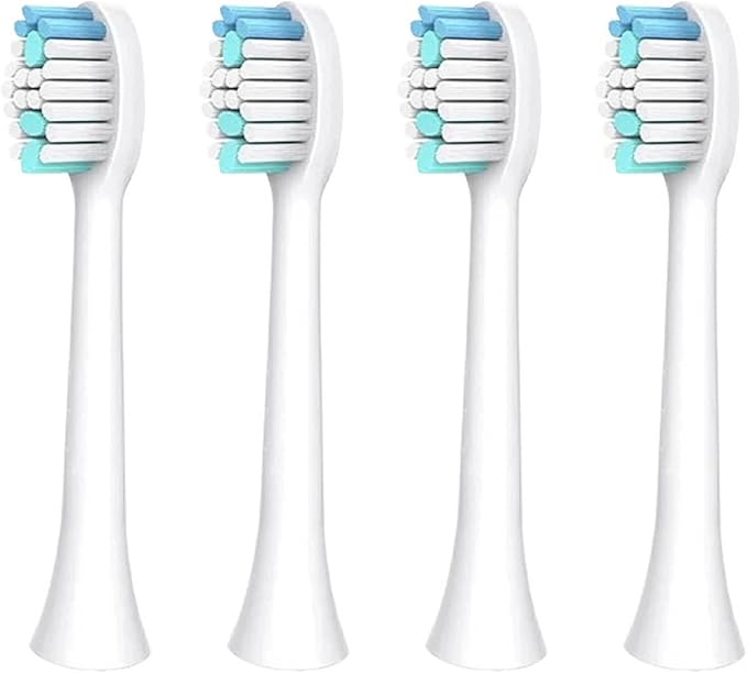 Electric Toothbrush HeadsCompatibility for S100 S200 S600 S700 S800 S900 S710 S820 S910 Alfawise Digoo DG-YS11(White 4pcs)