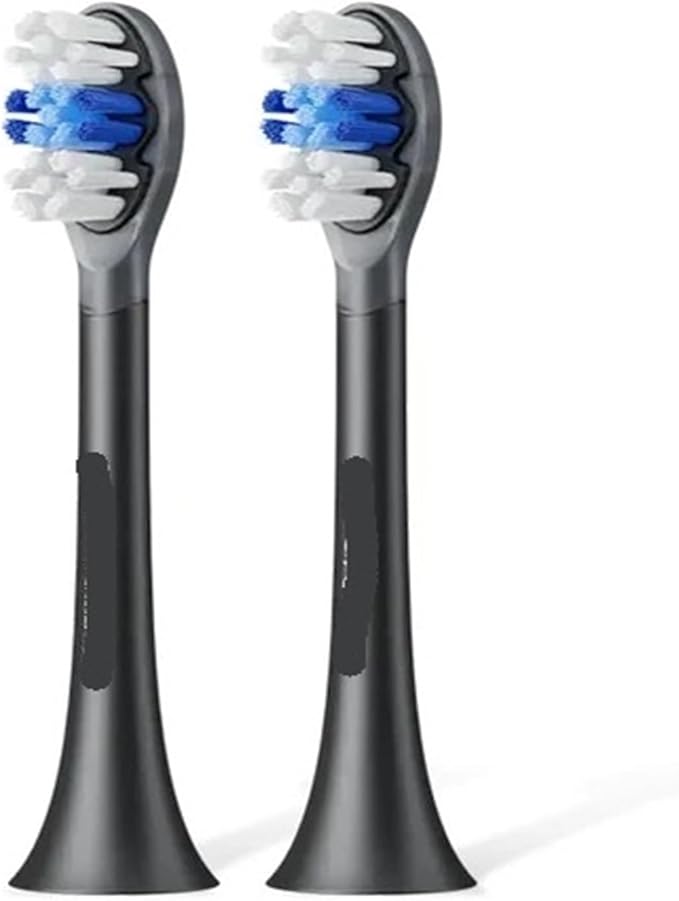 Compatible with Soocas X3S Replacement Toothbrush Heads Compatible with X3U/X3pro/D2/D3S/D5 Electric Nozzles(2 Clean Black)