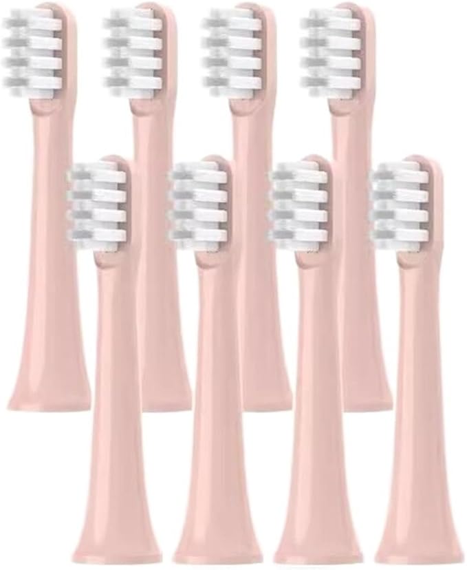 8PCS Toothbrush Replacement Heads for Xiaomi Mijia T100 Mi Smart Electric Head(8 Pink-Soft)
