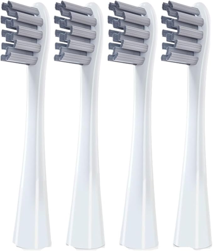 Replaceable Brush HeadsCompatible for X/X PRO/ Z1/ F1/ One/Air 2 /SE Electric Toothbrush Nozzles Vacuum Package(4gray)