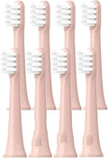 8PCS Toothbrush Replacement Heads Compatible for Xiaomi Mijia T100 Mi Smart Electric Head White/Pink(8 Pink-Standard)