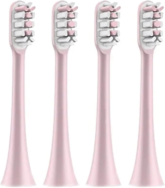 Toothbrush Vacuum BristleCompatible for X3 X5 X3U X1 V1 V2(4PCS Pink)