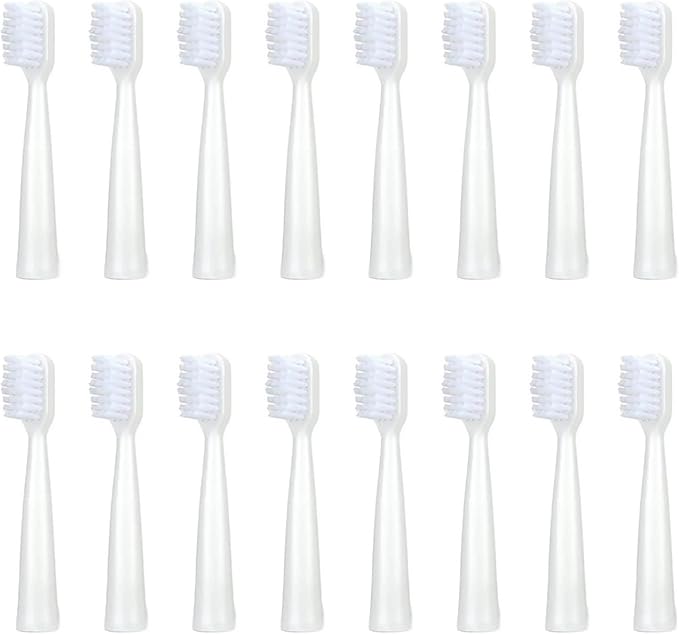 16pcs Replacement Toothbrush HeadsCompatible for S12/HYUNDAI XM-806/ACA ALY-HYS01W/TSOP/Royalstar/INPHIC Electric Bristles(16white)