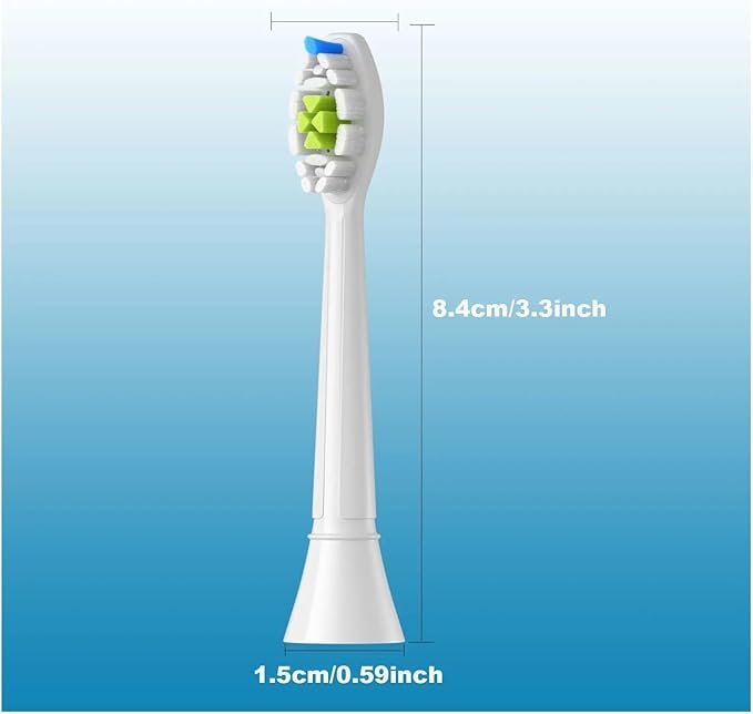 Replacement Toothbrush HeadsCompatible for with Electric and Other Snap-On Handles(12pcs Black)