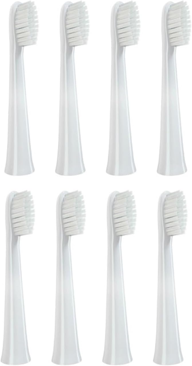 8PCS Replacement Toothbrush Head Compatible for Doltz DM71/DM81/DM711/DM712/DM61/DML1/DM31/PDM7B/MDB3A Electric