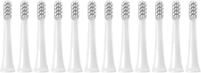 12PCS Brush Heads ReplaceableCompatible for XIAOMI T100 Toothbrush(12White)
