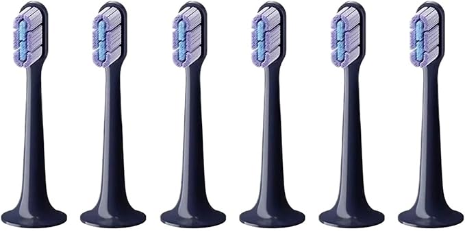 Compatible for Mijia Toothbrush Head T700 Sonic Electric Waterproof Soft Replacement Bristles Brush(6 pcs)