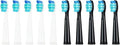 2/5/10Pcs Electric Toothbrush Replacement Heads Compatible WithCompatible for SEAGO/Fairywill SG/FW 910/507/958/515/949/575/551(5 Black 5 White)