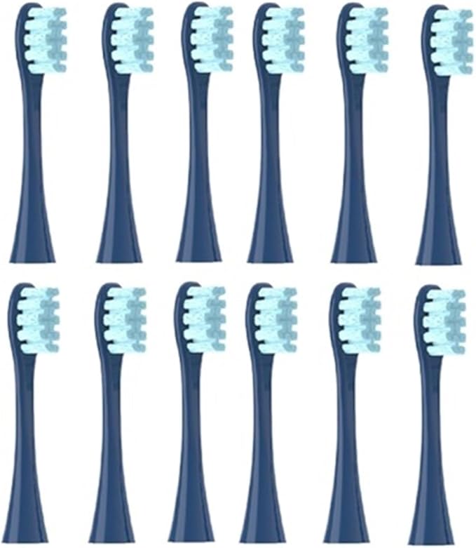 12PCSCompatible for X/X PRO/ Z1/ F1/ One/Air 2 /SE Cleaning Toothbrush Replacement(Blue)