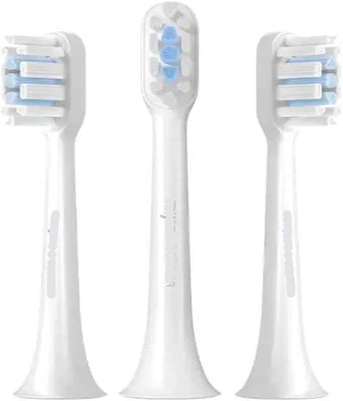 Compatible with Xiaomi Mijia T301 T302 Smart Electric Toothbrush Heads(3 pcs White)