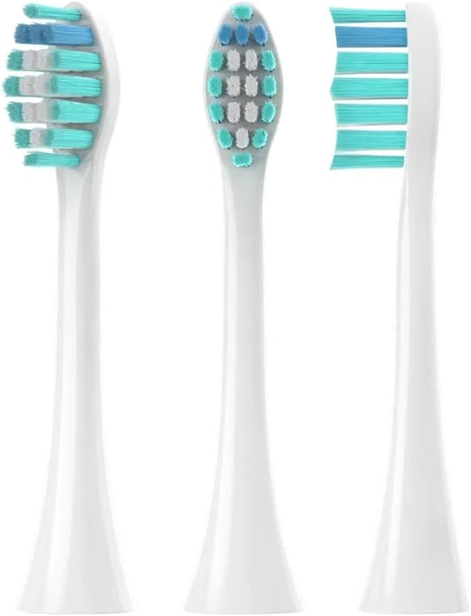 Compatible for Sonicool Electric Toothbrush Head 051B Cleaning Replacement Bristle Brush Heads Nozzles(4PCS White)