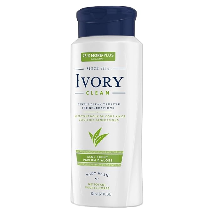 Ivory Scented Body Wash Aloe 21 oz (Pack of 5)