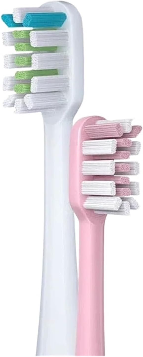 Compatible for X3 X5 X3U X1 V1 V2 Clean Brush Heads Replacement Head Bristle Electric Nozzles with Anti-dust Cap(5pcs Pink)