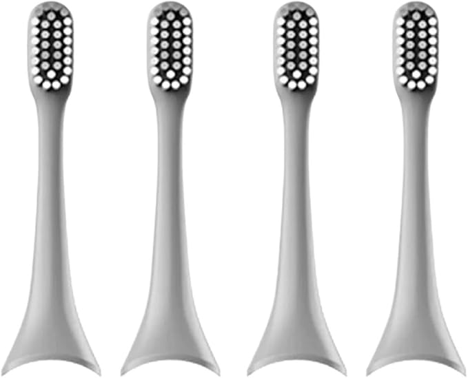 Replacement Toothbrush Head Compatible for t+/T2(4pcs Grey)