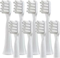 8Pcs Standard Clean and Sensitive Toothbrush HeadsCompatible for T100 Mi Smart Electric Replacement(8 Standard (White))