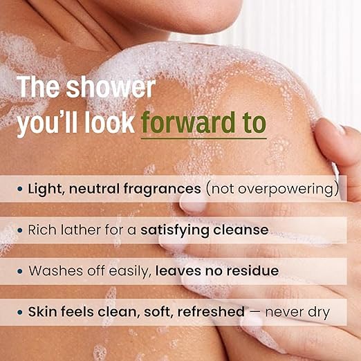 Wild-Oak Brightening &amp De-Tan Body Wash | Kojic Acid Alpha Arbutin Niacinamide Hyaluronic Acid | With Ceramides &amp Probiotics | Shower Gel for Tan Removal &amp Glowing Skin | 750ml