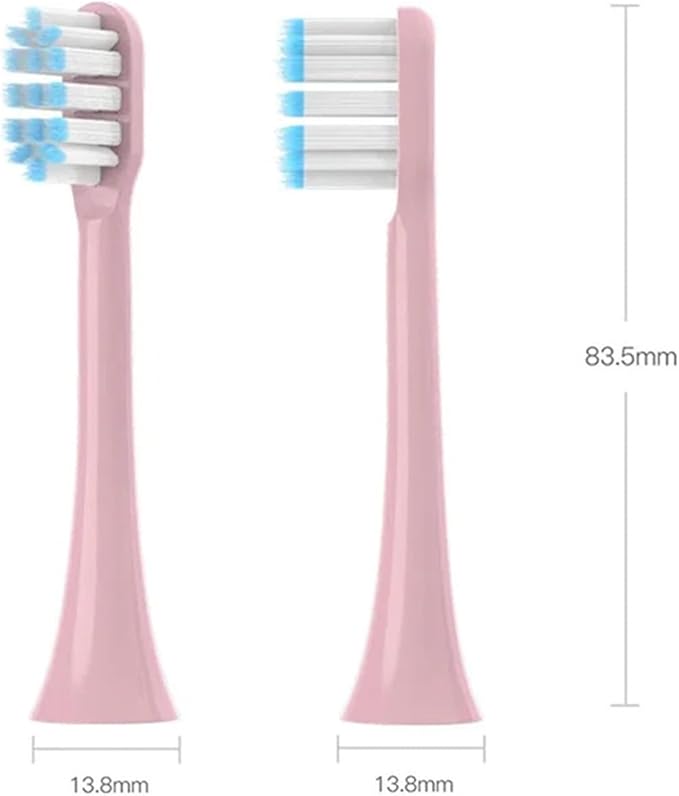10PCS Replacement Toothbrushes HeadCompatible for SOOCAS X3/X3 Pro/X1/V1/V2/D3/X3U/X5 Soft Electric Brush Clean Nozzles(10Pink)