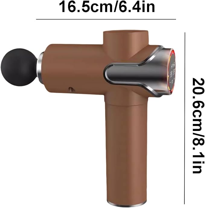 Portable Plastic Massage Gun with 99 Speeds and 8 Massages Heads Whole Body Percussion Electric Muscle Massager for Pain Relief Powerful(Black)