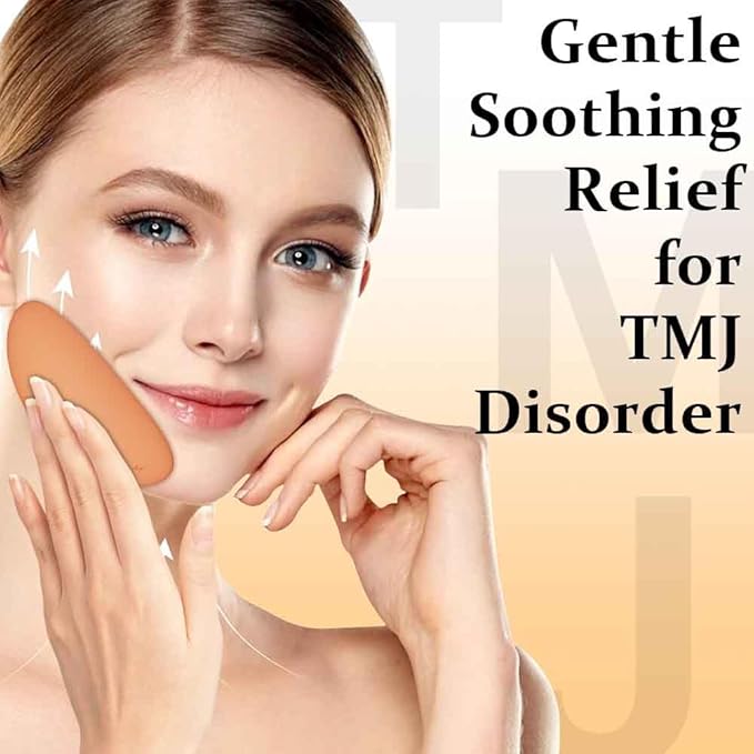 TMJ Relief Products Jaw Massager with Dual Motor Vibrating- Gentle Vibration for TMJ Massage Heating Tool for Pain Relief Tension Stiffness and Headaches