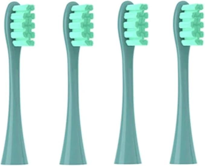 Replacement Brush Heads Compatible for Oclean X/X PRO/ Z1/ F1/ One/Air 2 /SE Sonic Electric Toothbrush Head Soft Bristle Nozzles(4 Green)