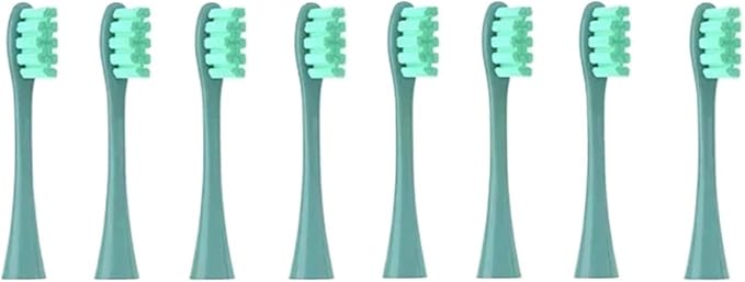 Replacement Brush HeadsCompatibility for Oclean X/X PRO/Air 2 /SE / Z1/ F1(8pcs Green)