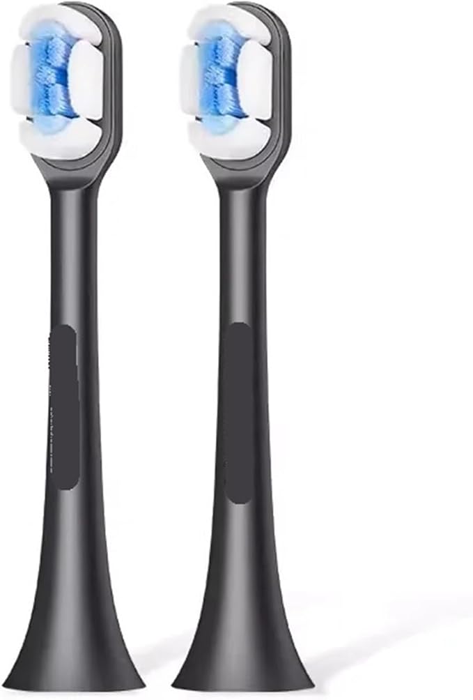 Compatible for Soocas X3 2Pcs Soocare Electric Toothbrush Cloud Feeling Head Compatible for Mi SOOCARE Brush Head Replacement(Black)