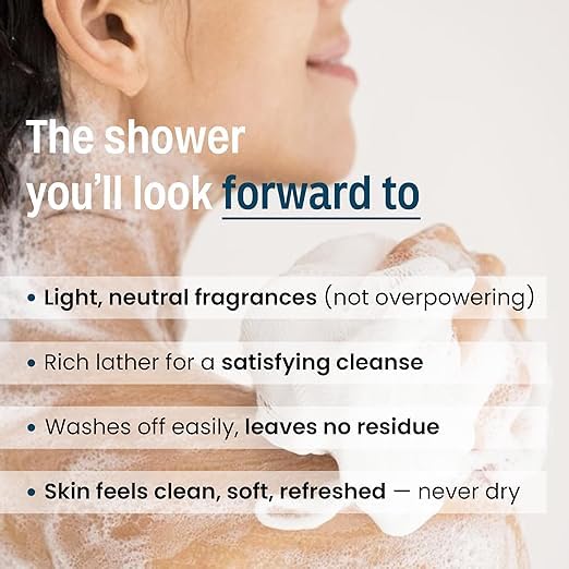 Wild-Oak Anti-Odor Body Wash | Advanced Odor Defense with Chlorhexidine Salicylic Acid &amp Zinc PCA | Cooling Peppermint Menthol | Probiotics - Refreshes Skin &amp Balances Microbiome | 750ml