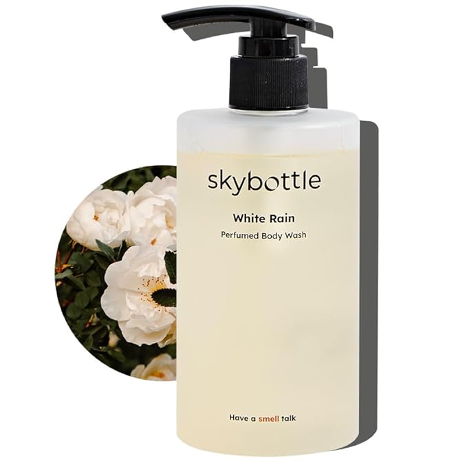 skybottle Body Wash Refreshing and Cleansing With AHA Deep Moisture for Dry Skin Perfumed with Bergamot White Rose Scent10.1 Fl. Oz