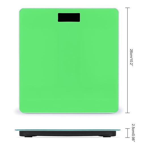 Digital Bathroom Weighing Scale Energy Saving Scale Smart Scale for Body Weight Green