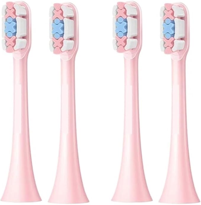 Compatible for Electric Toothbrush Heads Replacement X1 X3 X3U X5 Teeth Brush Replacement Heads(2 Box Pink)