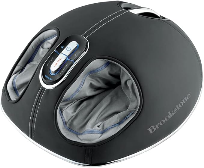 Brookstone Shiatsu Foot 3 Massage Programs with Heat Air Compression Deep Kneading Grey