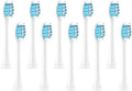 Brush Heads Adapted to HX3/HX6/HX8/HX9 Series Electric Toothbrush Head Soft(10pcs WhiteBlue)