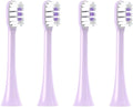 4/6PC Electric Toothbrush HeadsCompatible for SOOCAS Soft Bristle Brush Vacuum Sealed Packed(4Purple)