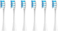 4pcs/6pcs Brush Heads Compatible for Toothbrushes Universal Vacuum Sealed Packaged(6pcs whiteblue)