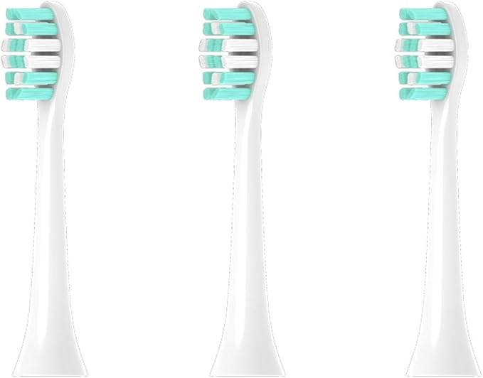 Compatible for with HX3120 3130 3216 3226 3240 3250 3260 3631 Sonic Electric Vacuum Toothbrush Soft Bristle Heads(PHILIPS-3pcs)