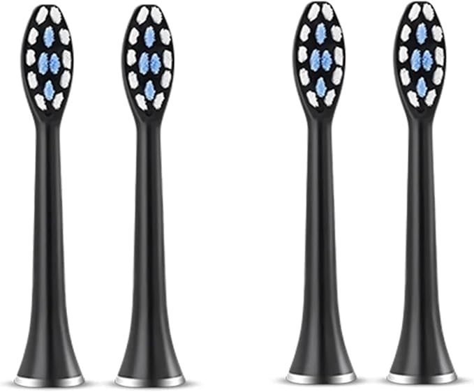 Compatible for SUBORT S7 Brush Heads Super Sonic Electric Toothbrush Accessories Replacement(4 White Brush Head)