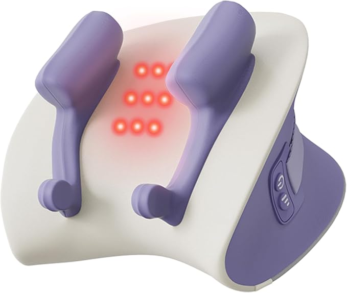 Electric Massage PillowDesigned for Neck Massage with red Light Heating Function relieves Neck Pain and Headache.