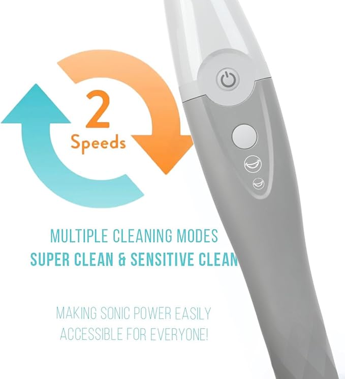 Tao Clean UV Sanitizing Sonic Toothbrush and Cleaning Station Electric Toothbrush Dual Speed Setting London Fog