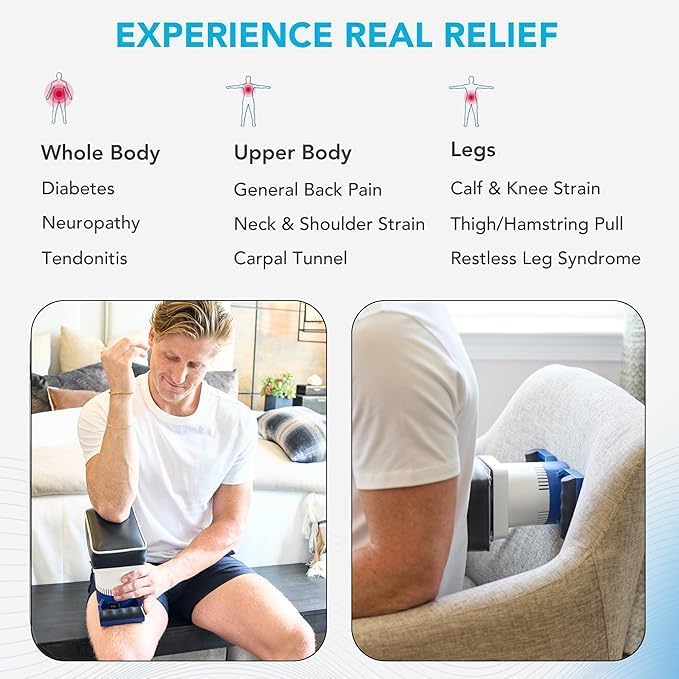 MedMassager Foot &amp Body Classic Combo | Deep Tissue Massage Therapy Units at-Home Massager Dual Speed Motors | Reduces Pain &amp Improves Blood Circulation | MMF08 &amp MMB01