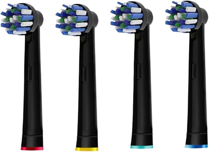 Universal Brush Head Refill Compatible For Oral B Electric Toothbrush Sensitive Precision Clean Floss Cross Action Brush Nozzles For Oralb(Cross (white))