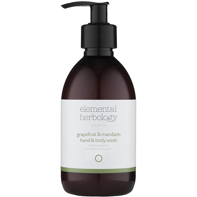 Elemental Herbology Grapefruit &amp Mandarin Hand &amp Body Wash - Citrus Body Wash for Revitalized Skin- Essential Oils Blend - Cruelty Free