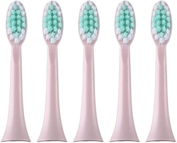 Sonic Electric Toothbrush Replacement Soft Head Whitening Clean Teeth 5PCS Compatible for CDK DCK(Green)