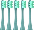 Replacement Brush Heads for Compatible Oclean Flow/X/X PRO/F1/ One/Air 2 Sonic Electric Toothbrush Blue Green Soft Bristle Nozzles(5 Green)