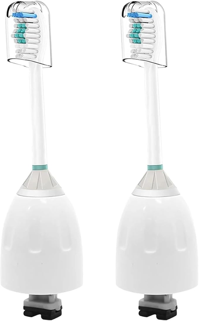 Replacement Toothbrush Heads Compatible with Philips Screw-on E Series Electric Brush Head Xtreme Essence Elite Advance(2 Pcs)