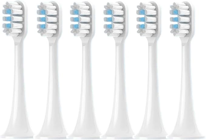4/8/12/16PCS for T302 Replacement Toothbrush Heads Electric Vacuum Soft Bristle Brush(T302White Blue-16pcs)