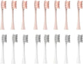 Replacement Brush HeadsCompatible for Oclean X/X PRO/Air 2 /SE / Z1/ F1/ OneDuPont Deep Cleaning Nozzles Sonic Soft(8grey 8pink)