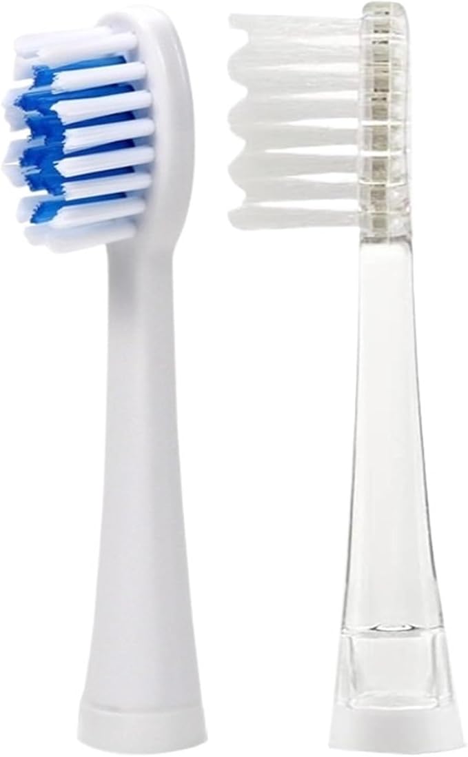 4 Pcs/Pack Replacement Brush Heads for Seago SG-906/915SG-612/623/628/621/677EK6/EK7/EK2 Electric Toothbrush Head(4 Pcs Transparent)