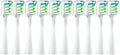 10PCS Replacement Brush Heads Compatible for X3/X3U/X5 Toothbrush Soft Suitable Vacuum Bristle Nozzles(10pcs White)